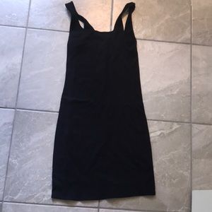 Abercrombie black body con ribbed dress